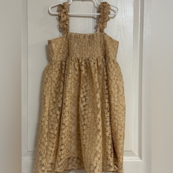 Noralee Mara Dress – Antique Daisy Champagne – Size 10 Girl - Picture 11 of 12